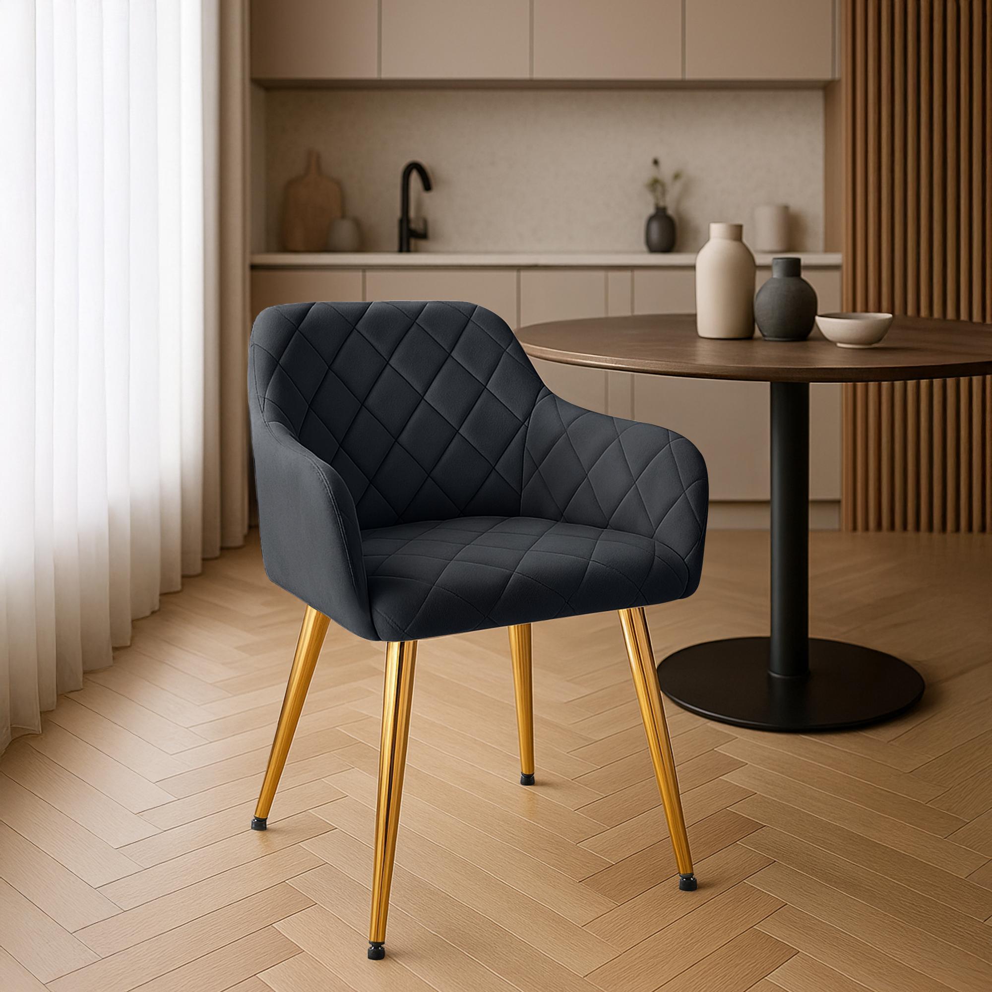2er Set Esszimmerstühle Monett Samt