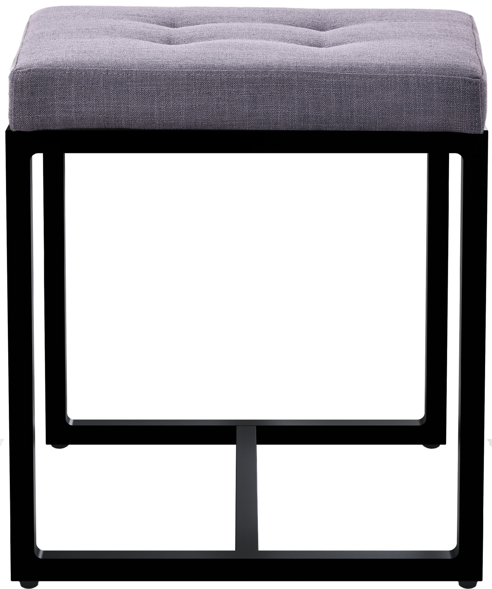 Sitzhocker Barci mit schwarzem Gestell