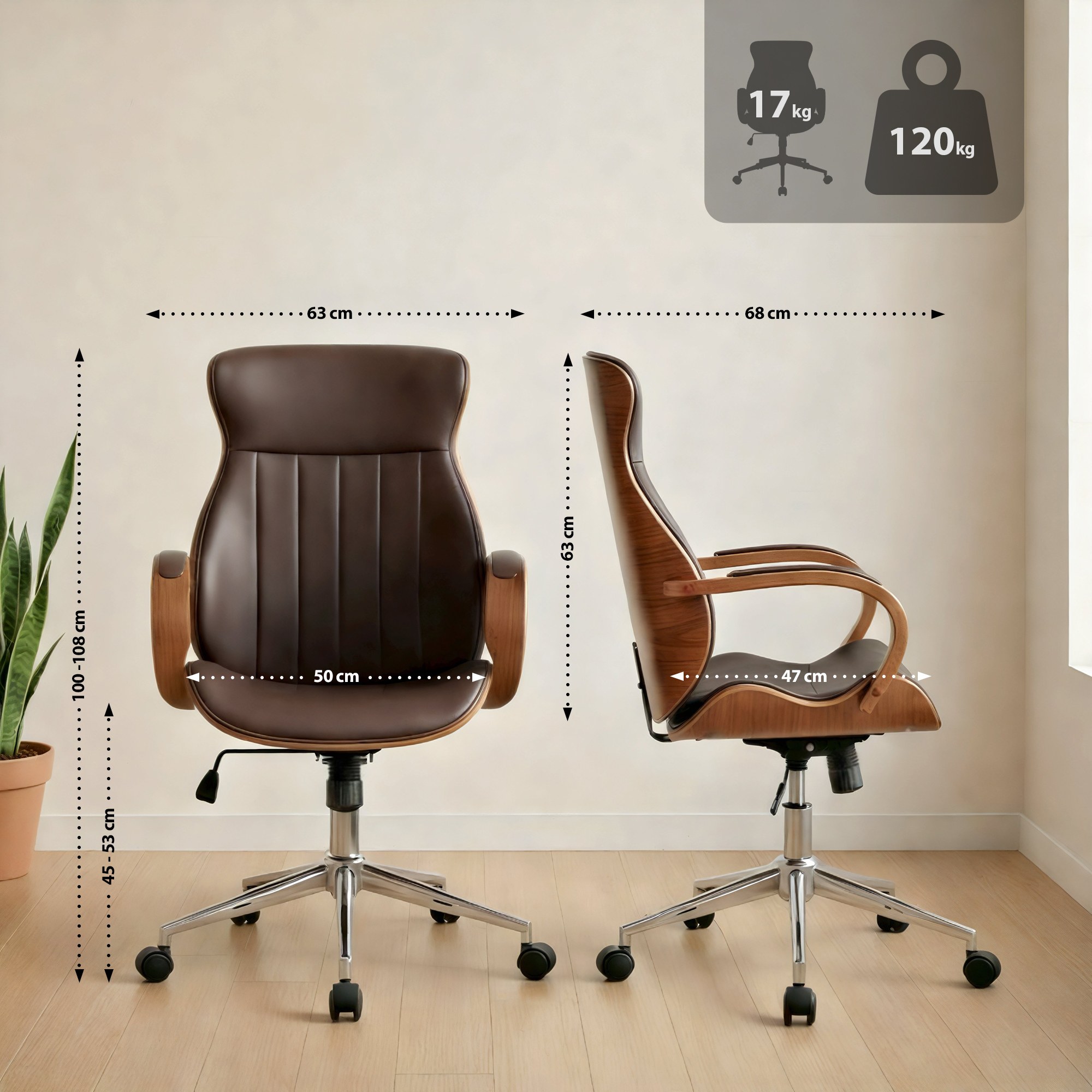 Bürostuhl Melilla Kunstleder