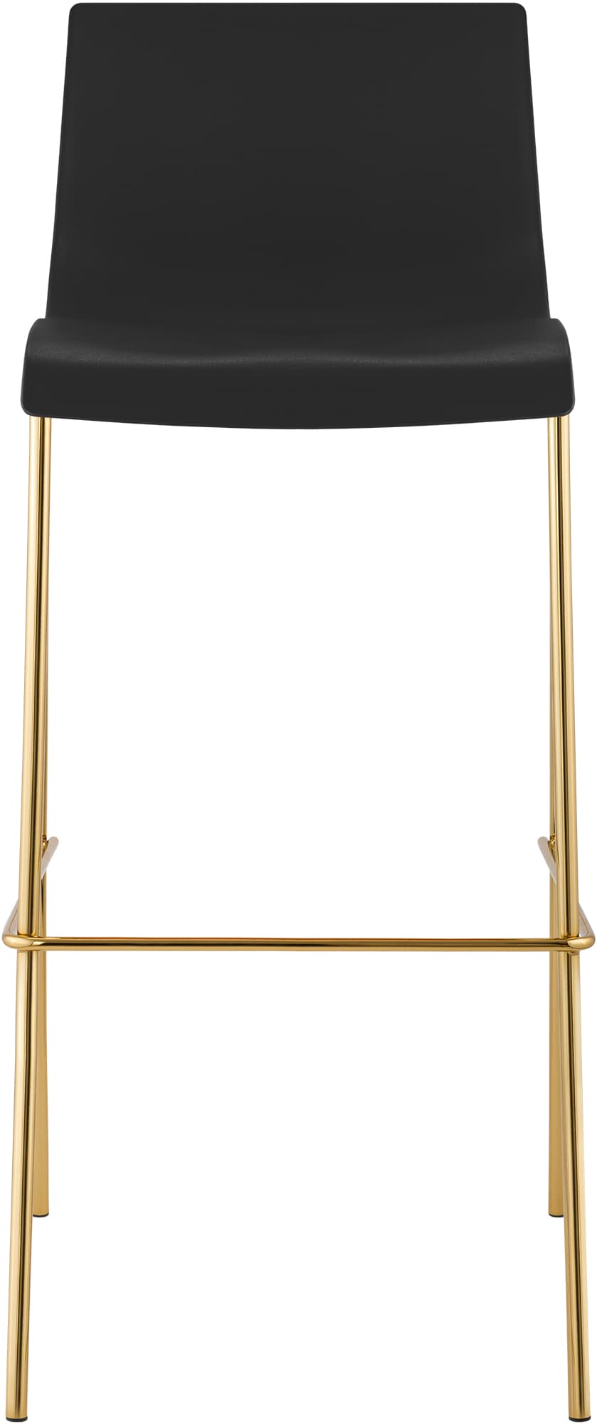 Barhocker Hover Kunststoff Vierfußgestell Gold