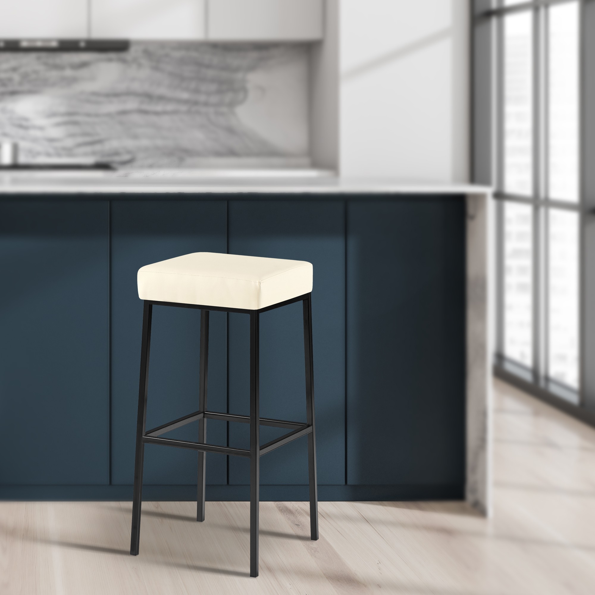 2er Set Barhocker Montreal Kunstlederbezug