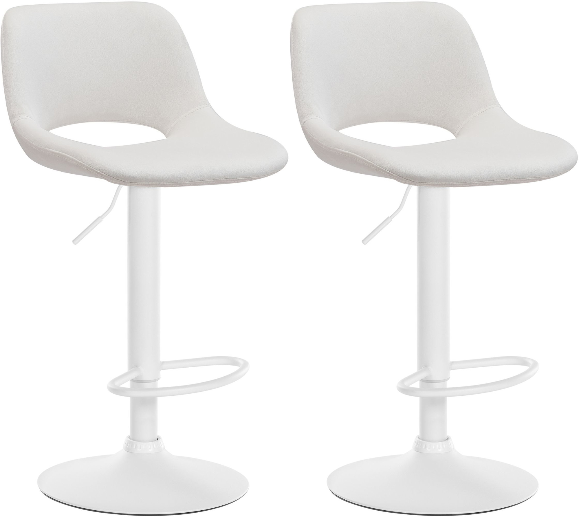 2er Set Barhocker Camden Samt