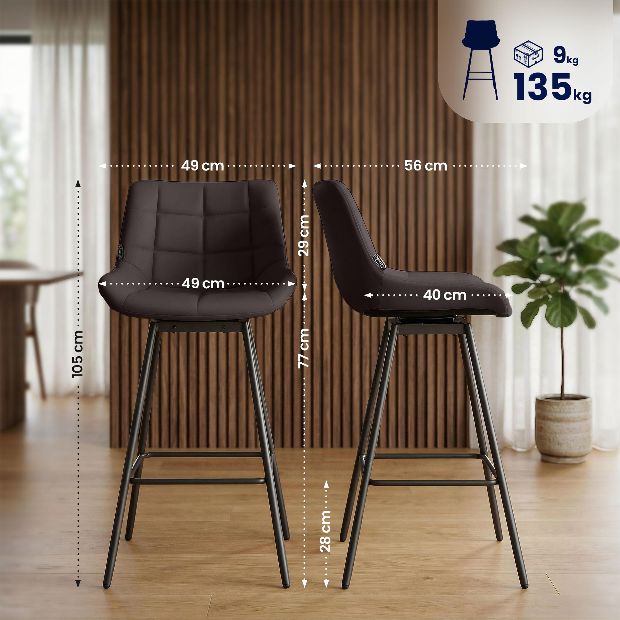 Barhocker Weston schwenkbar