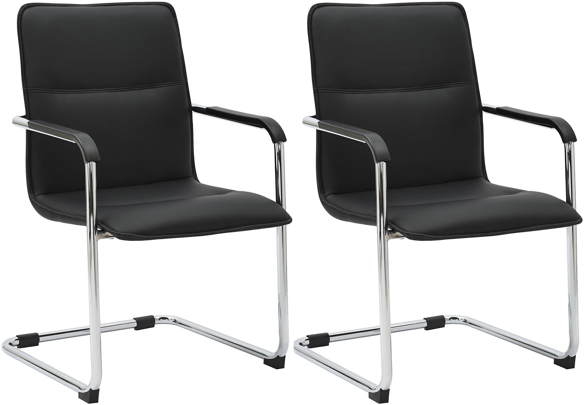 2er Set Freischwinger Seattle Kunstleder