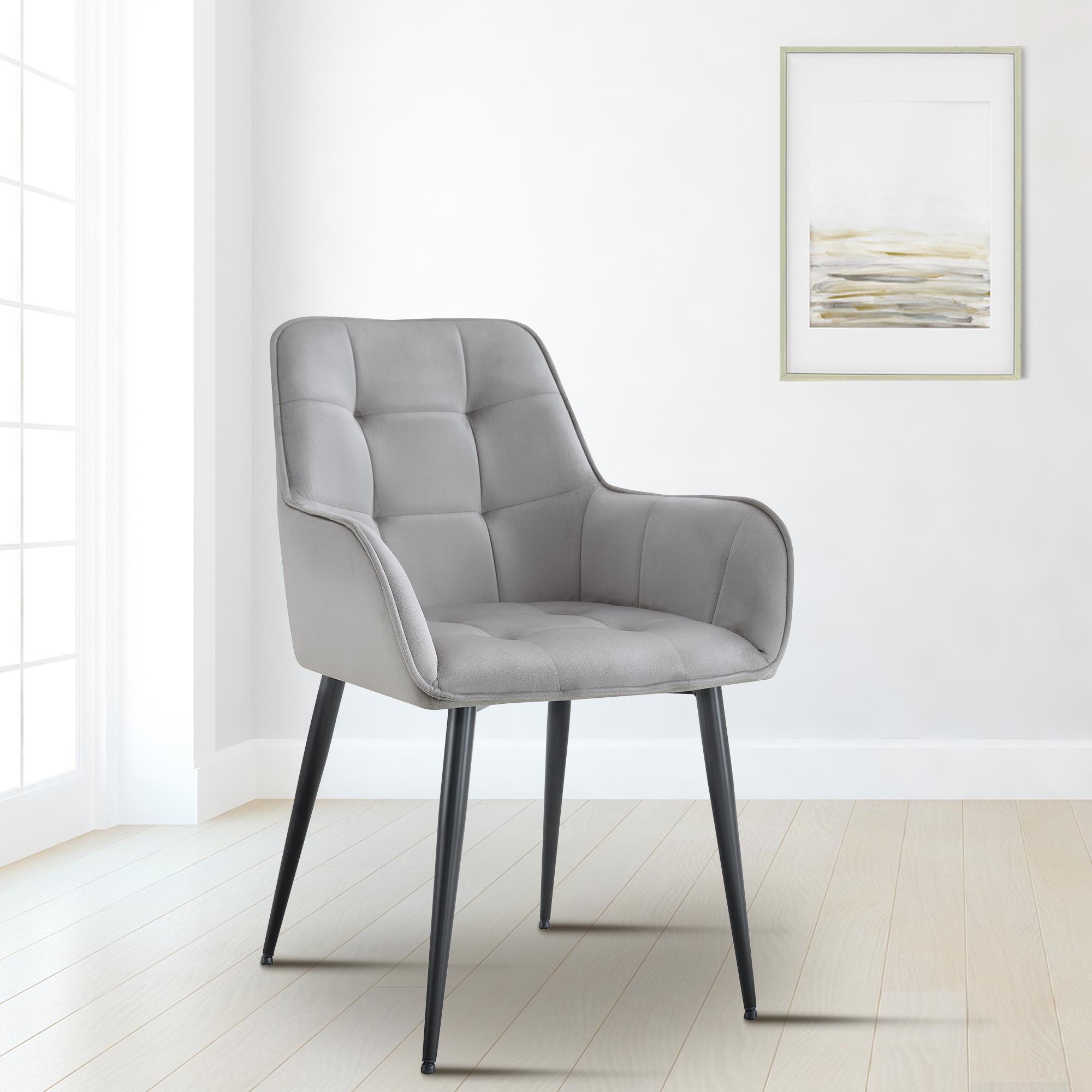 2er Set Esszimmerstuhl Ferndale Samt