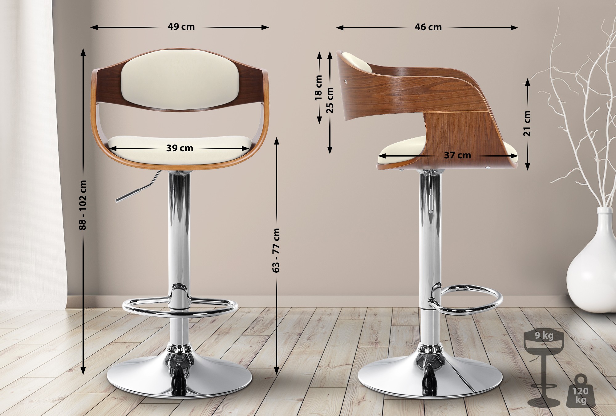 Barhocker Kingston Kunstleder