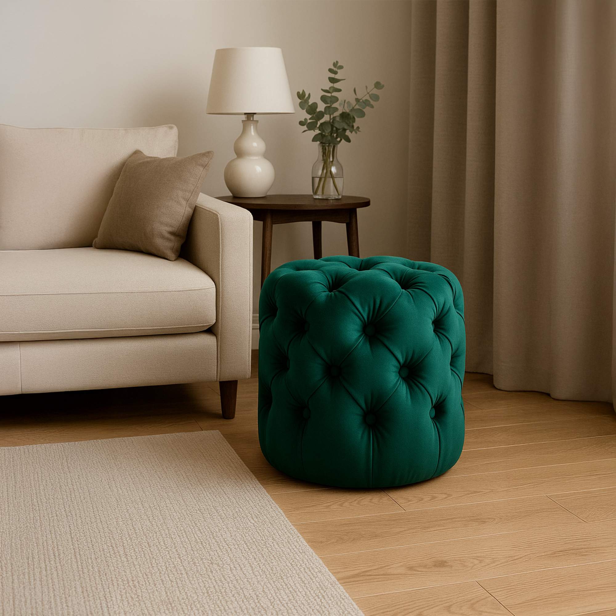 Sitzhocker Drancy Samt