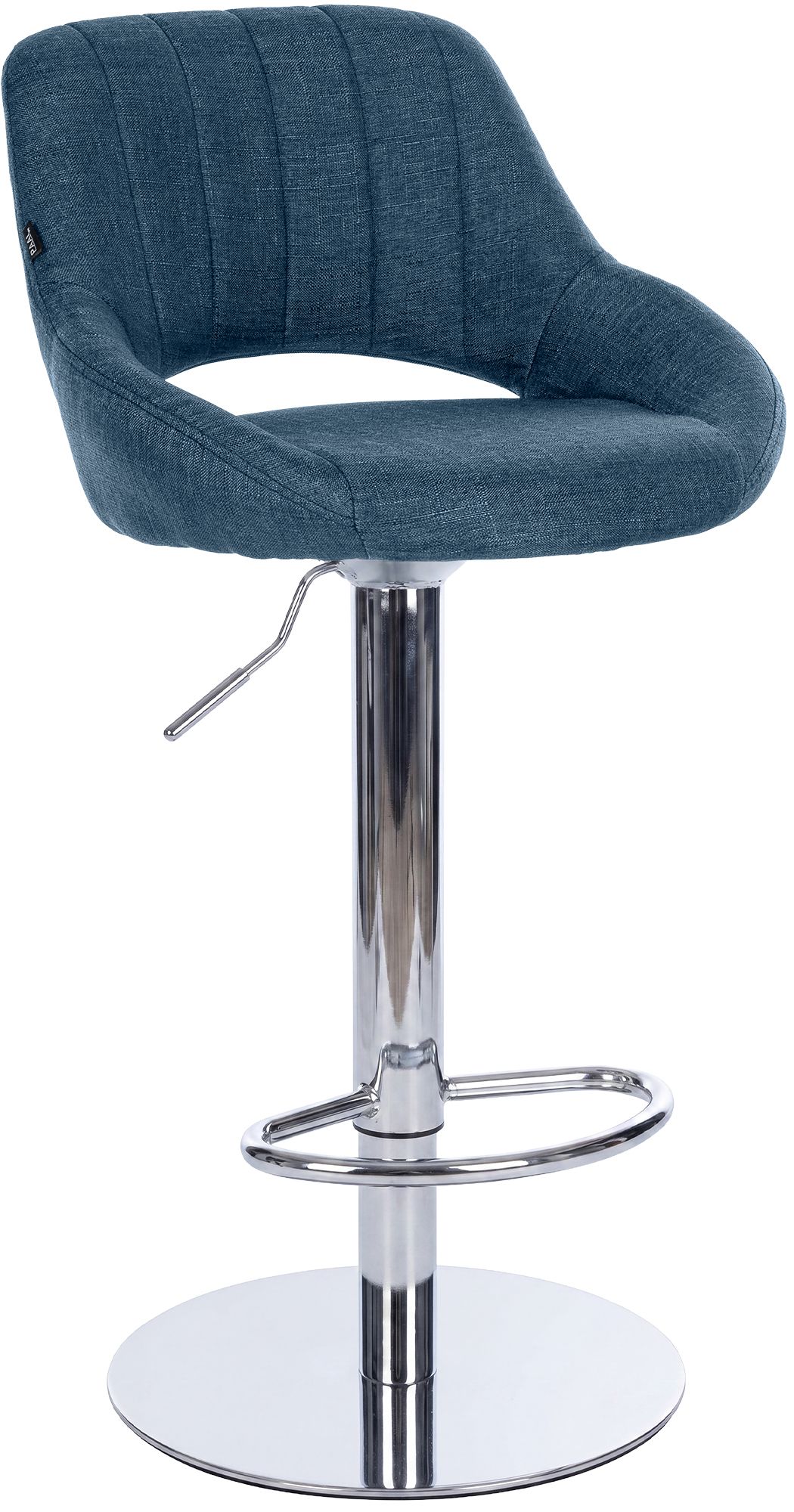 Barhocker Milet Chrom mit extra schwerem Standfuß