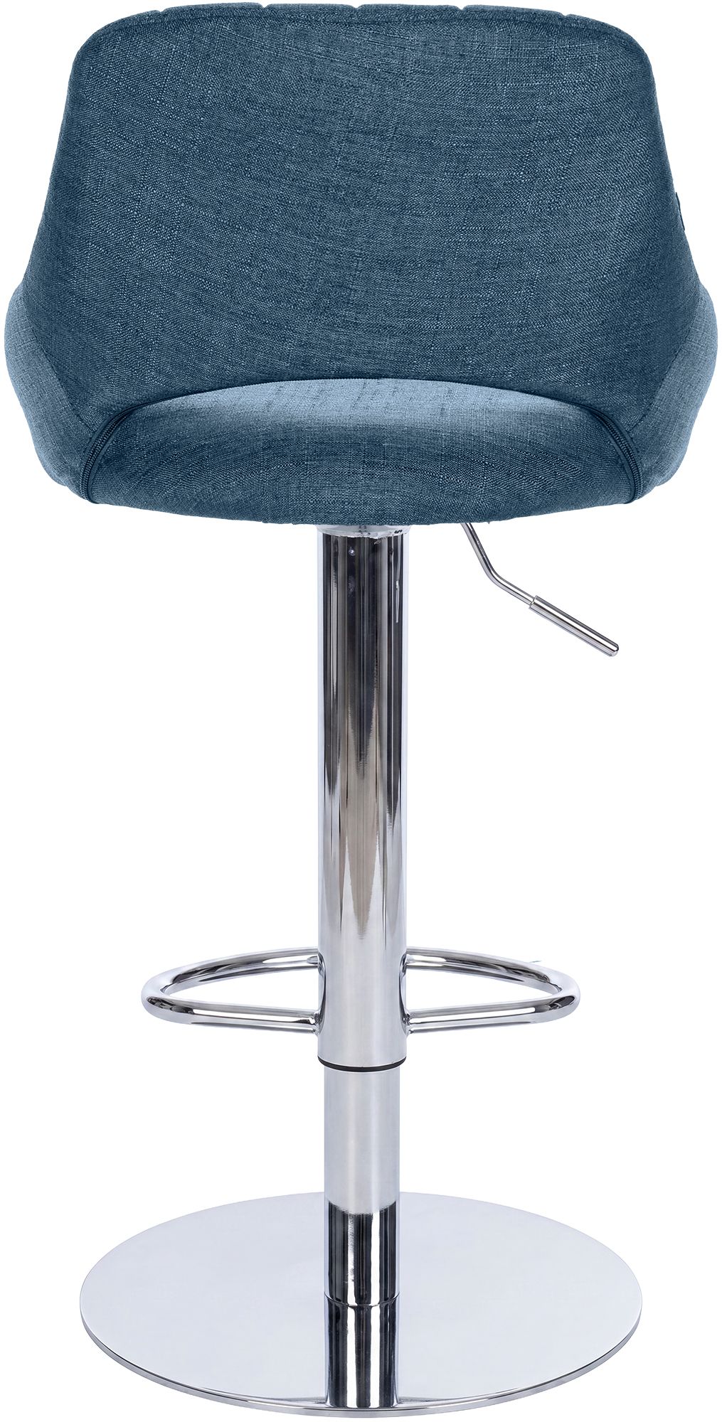 Barhocker Milet Chrom mit extra schwerem Standfuß