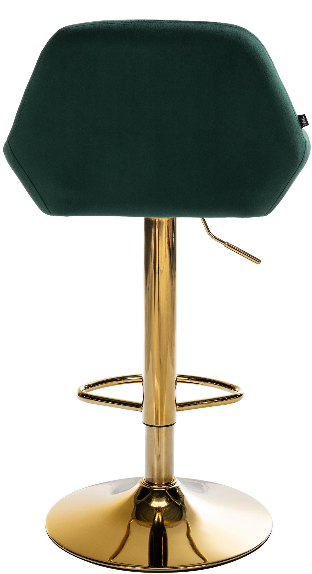 2er Set Barhocker Braga Gold Samt