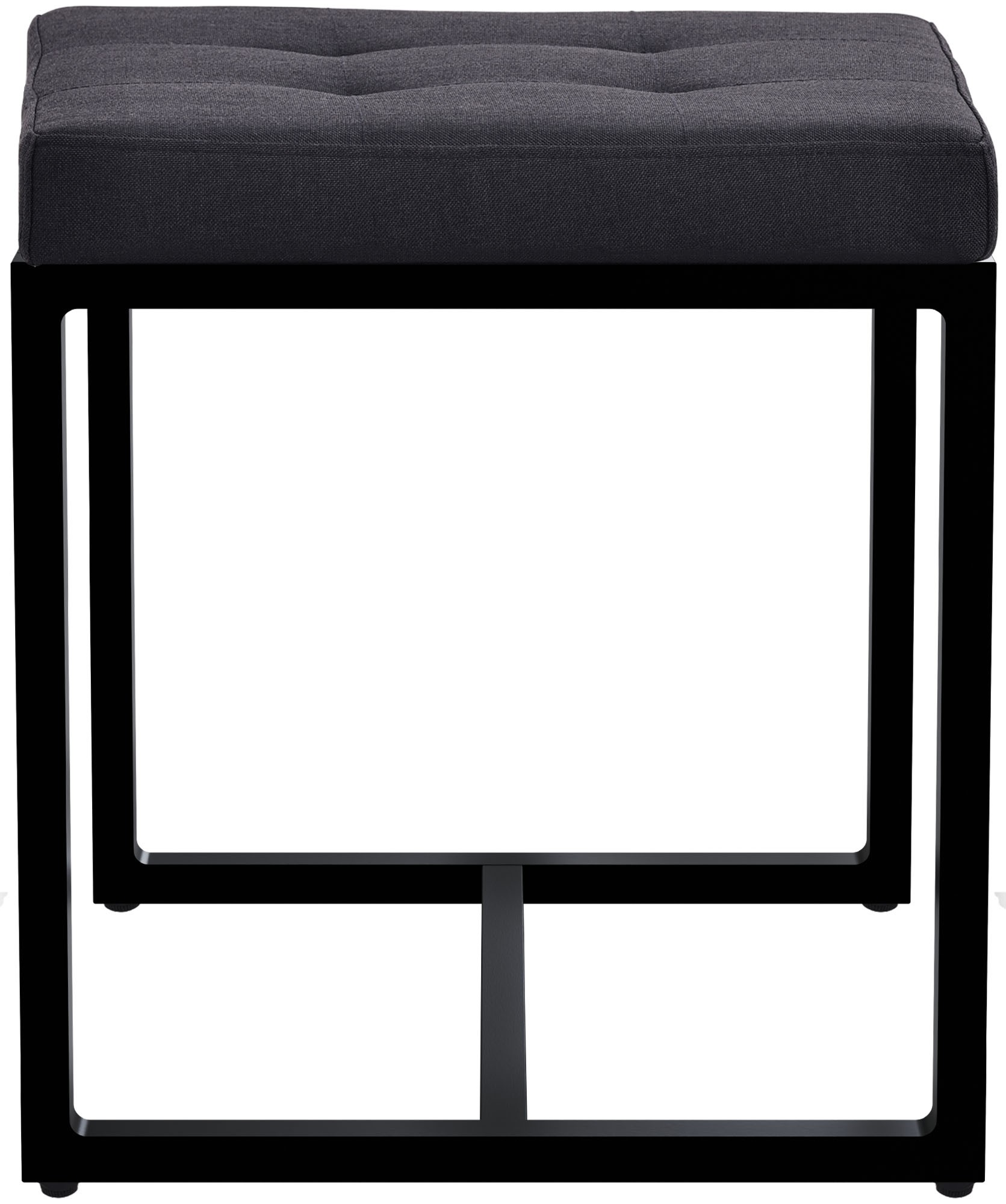 Sitzhocker Barci mit schwarzem Gestell