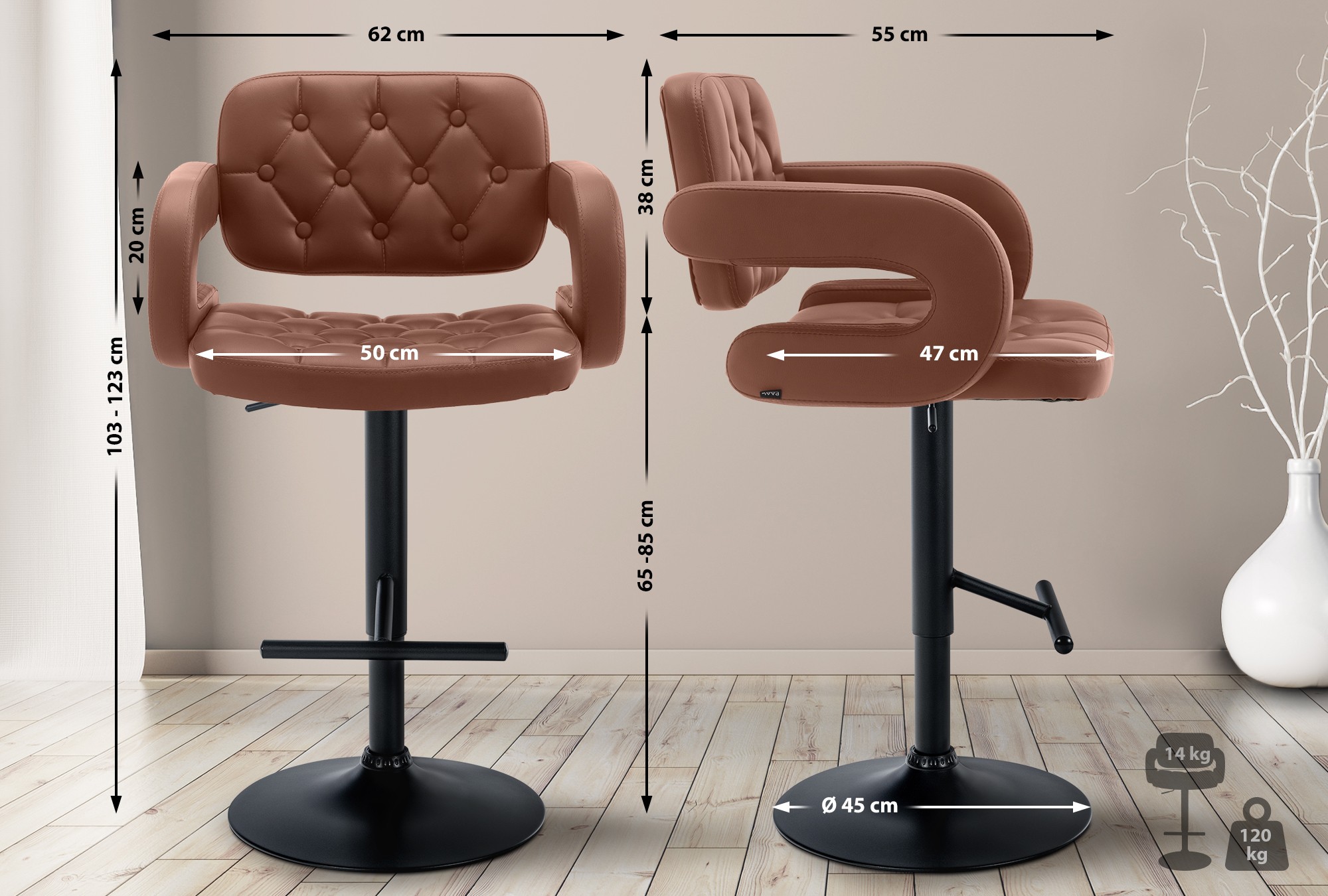 Barhocker Dublin Kunstleder