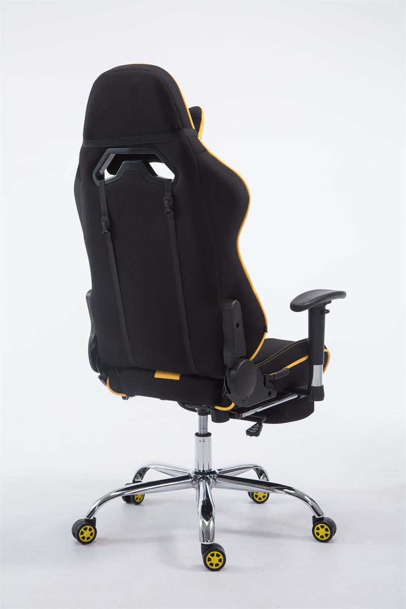 Racing Gaming Bürostuhl Limit Stoff schwarz/gelb mit Fußablage