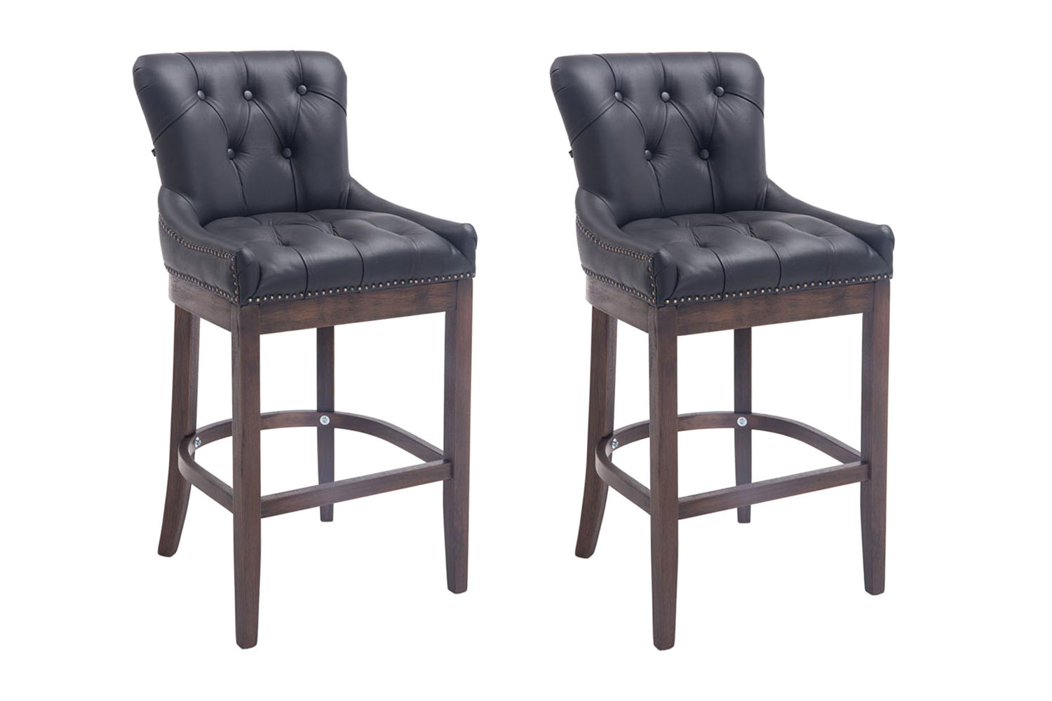 2er Set Barhocker Lakewood Echtleder