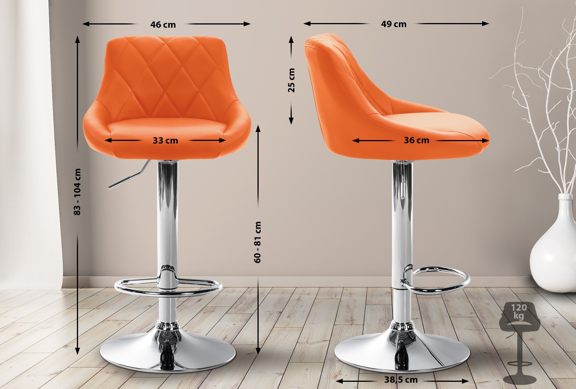 Barhocker Lazio Kunstleder