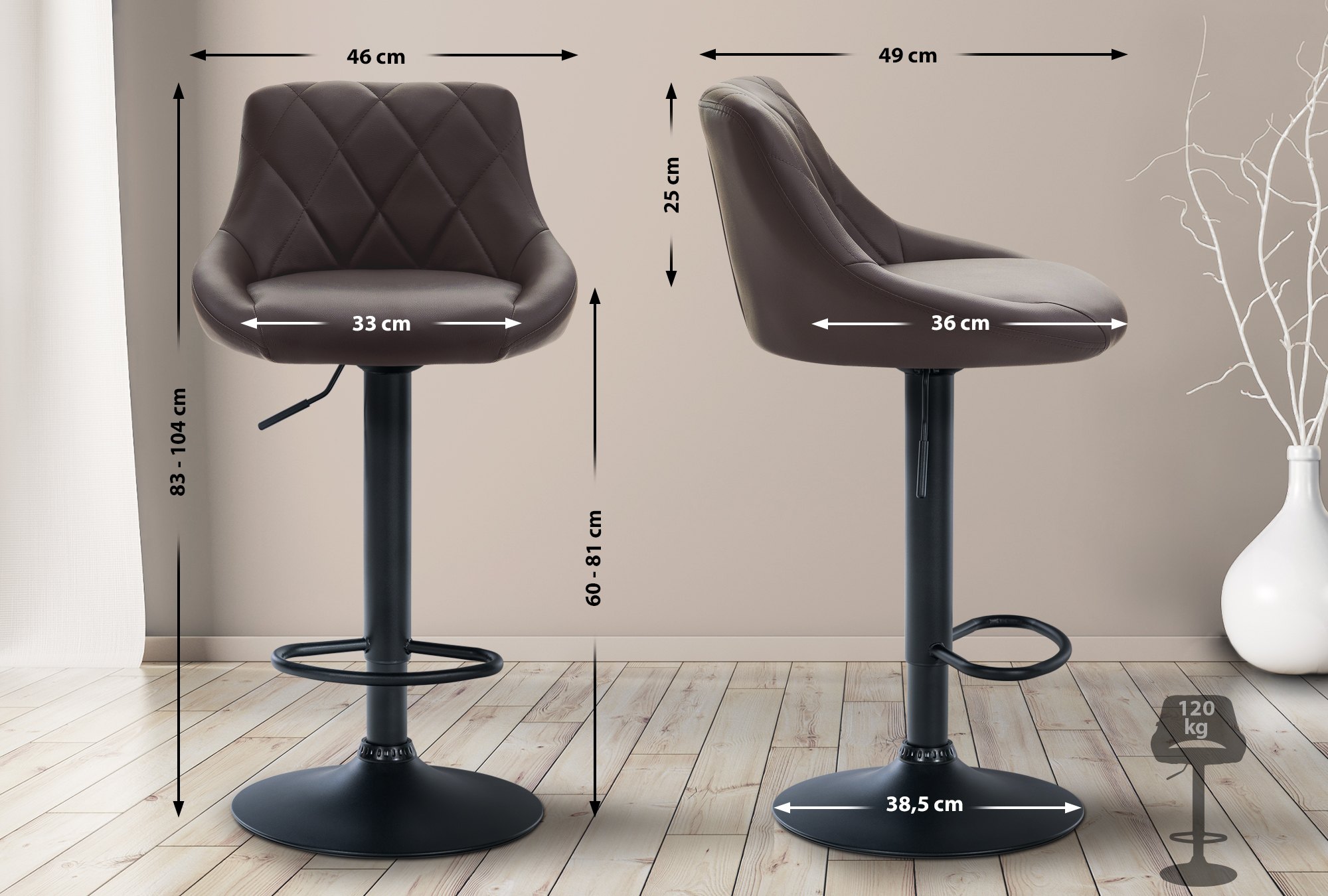 Barhocker Lazio Kunstleder
