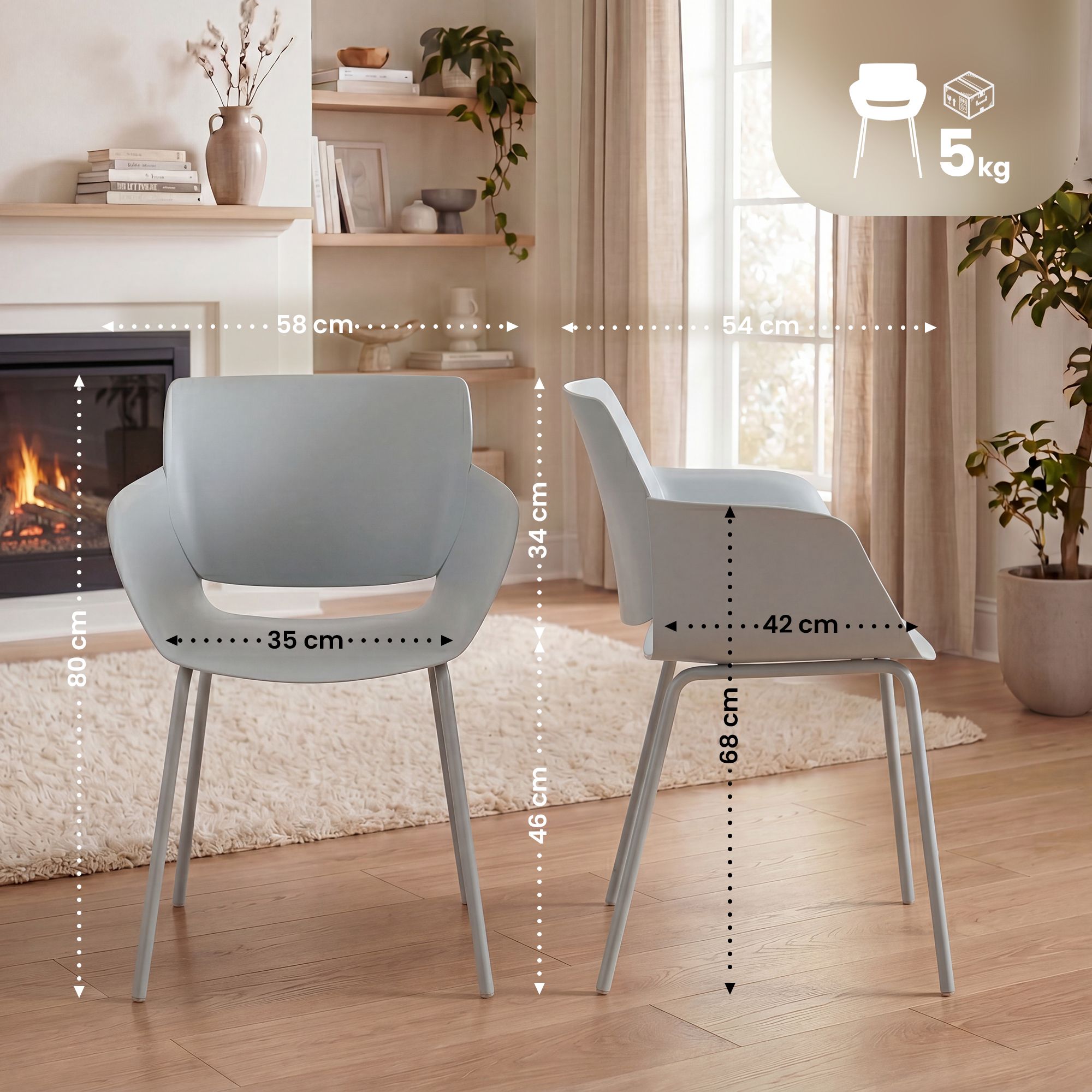 2er Set Gartenstuhl Alpena