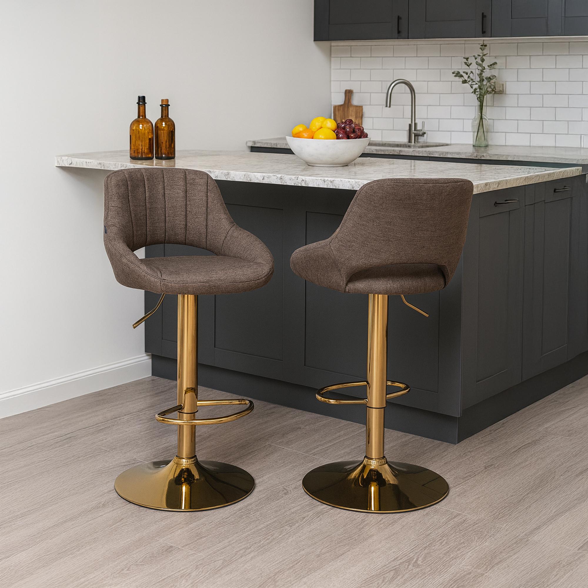 2er Set Barhocker Milet Stoff