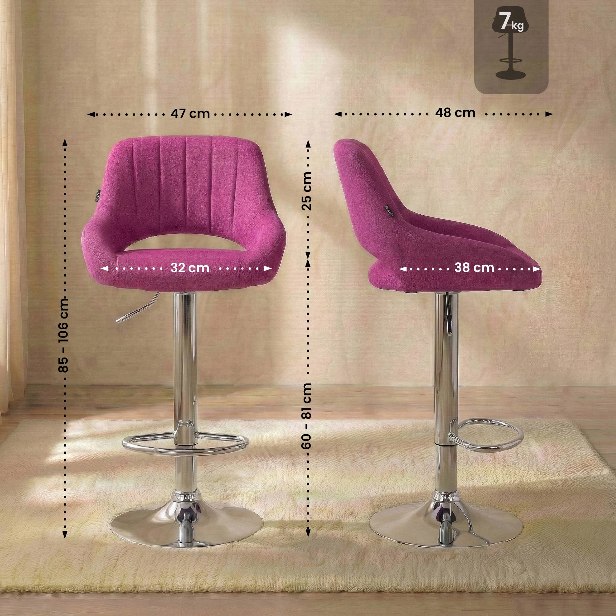 2er Set Barhocker Milet Stoff