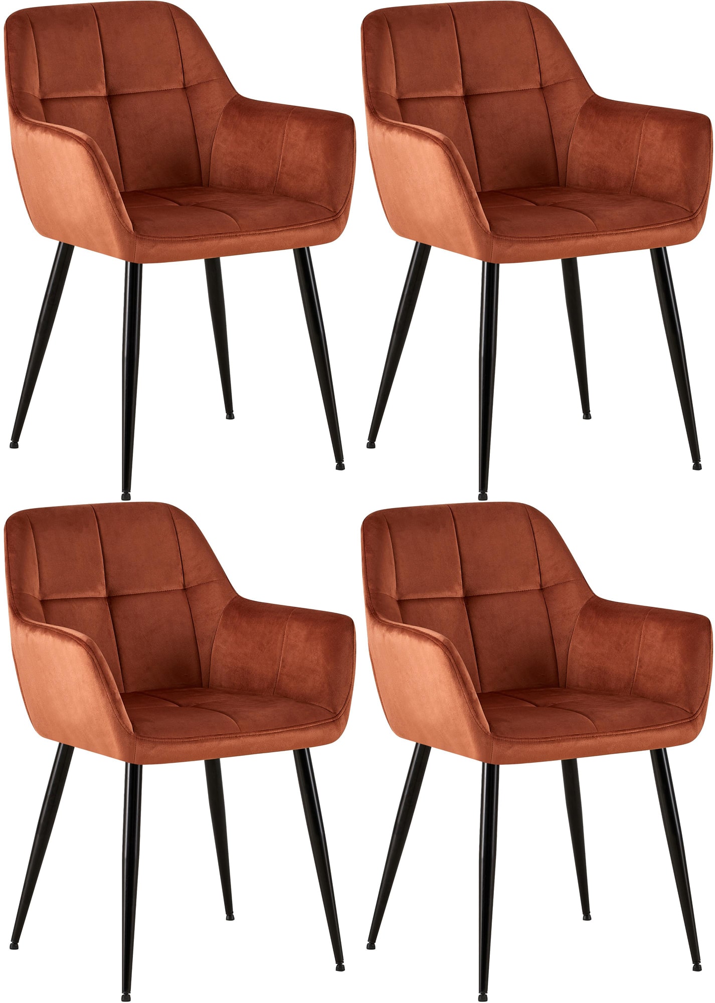 4er Set Esszimmerstühle Emia