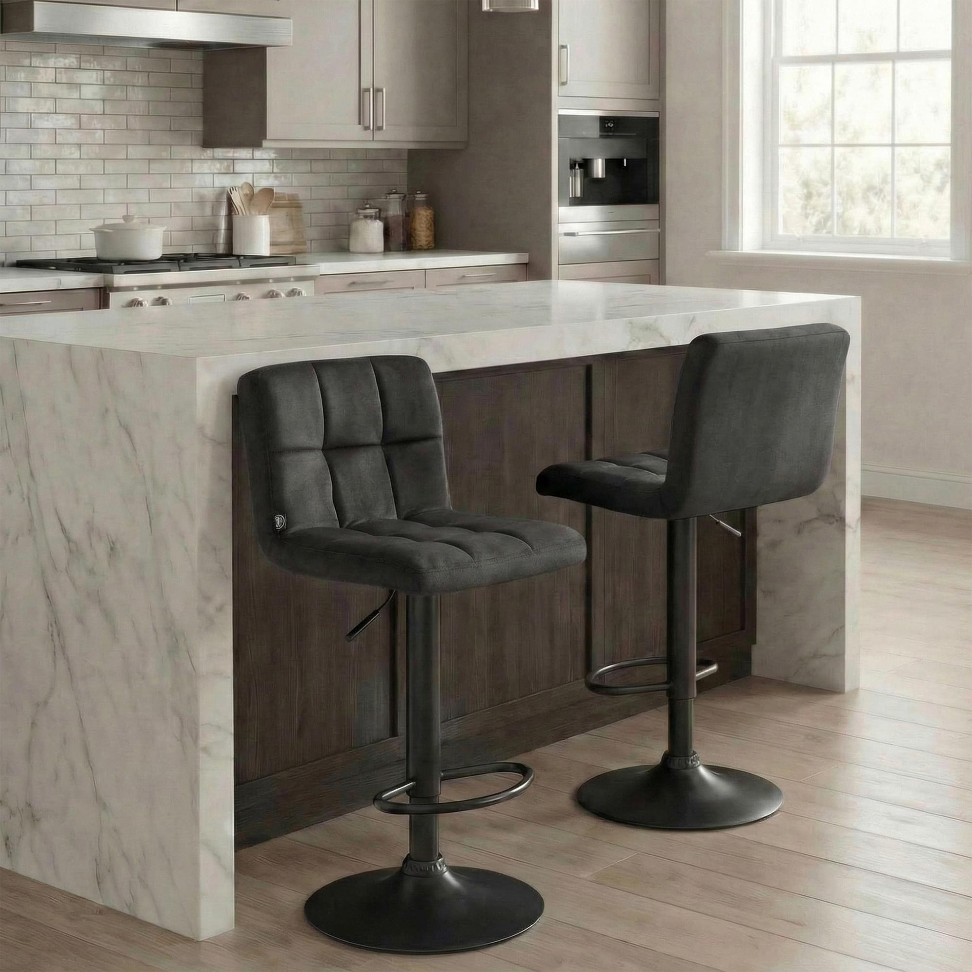 2er Set Barhocker Peru Samt