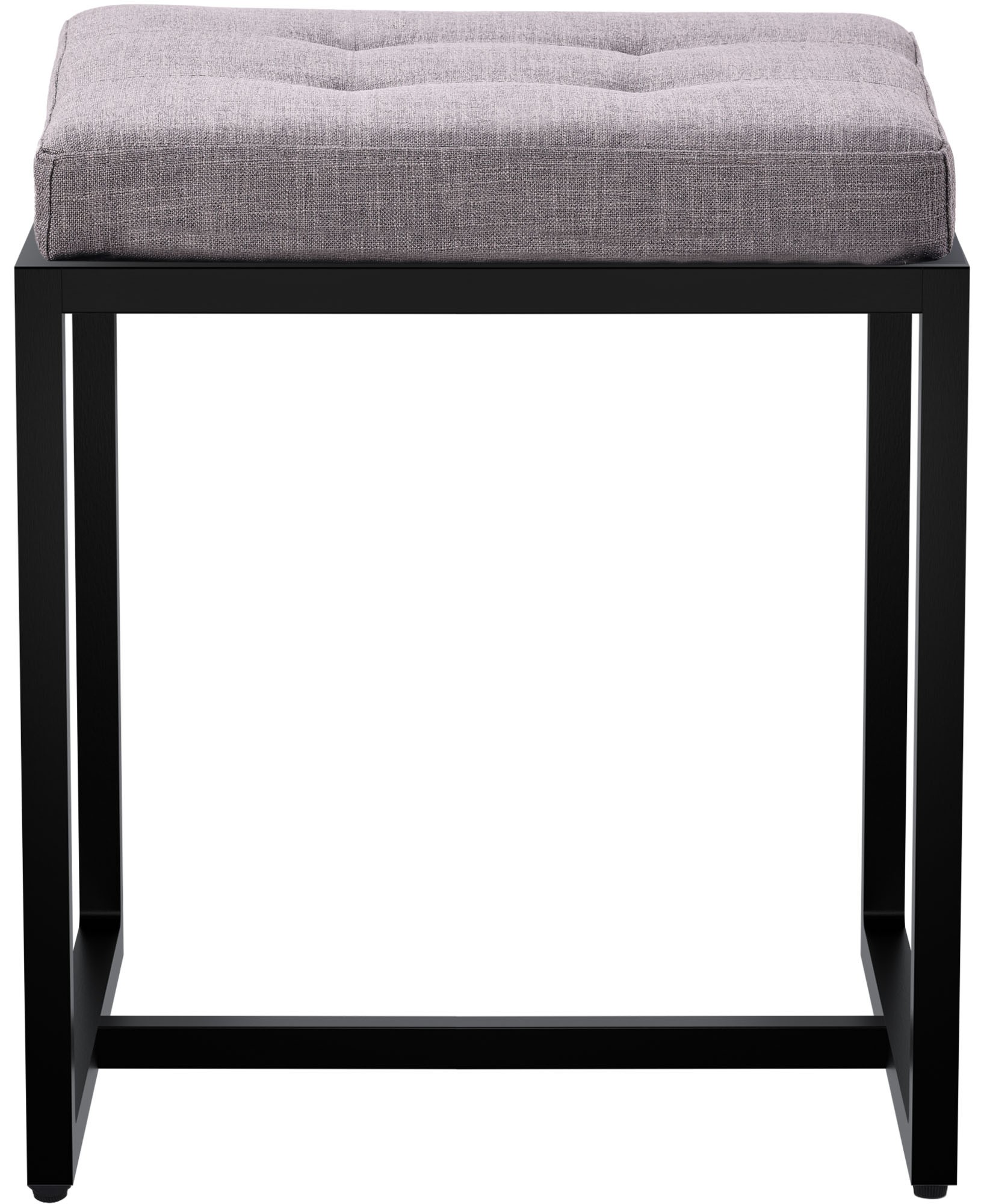 Sitzhocker Barci mit schwarzem Gestell