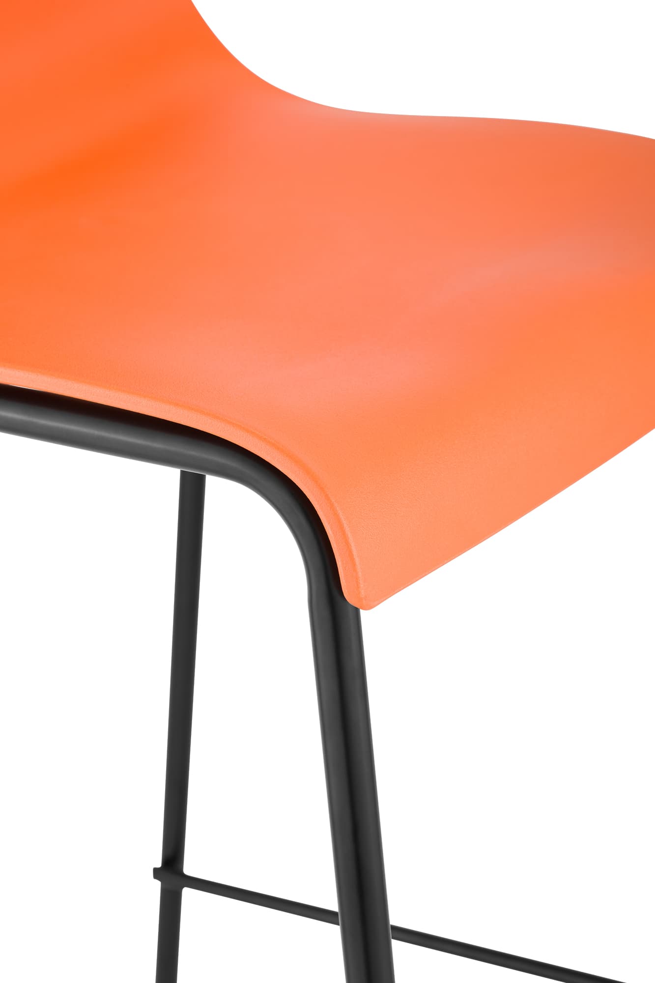 2er Set Barhocker Hover Kunststoff 4-Fuß Gestell