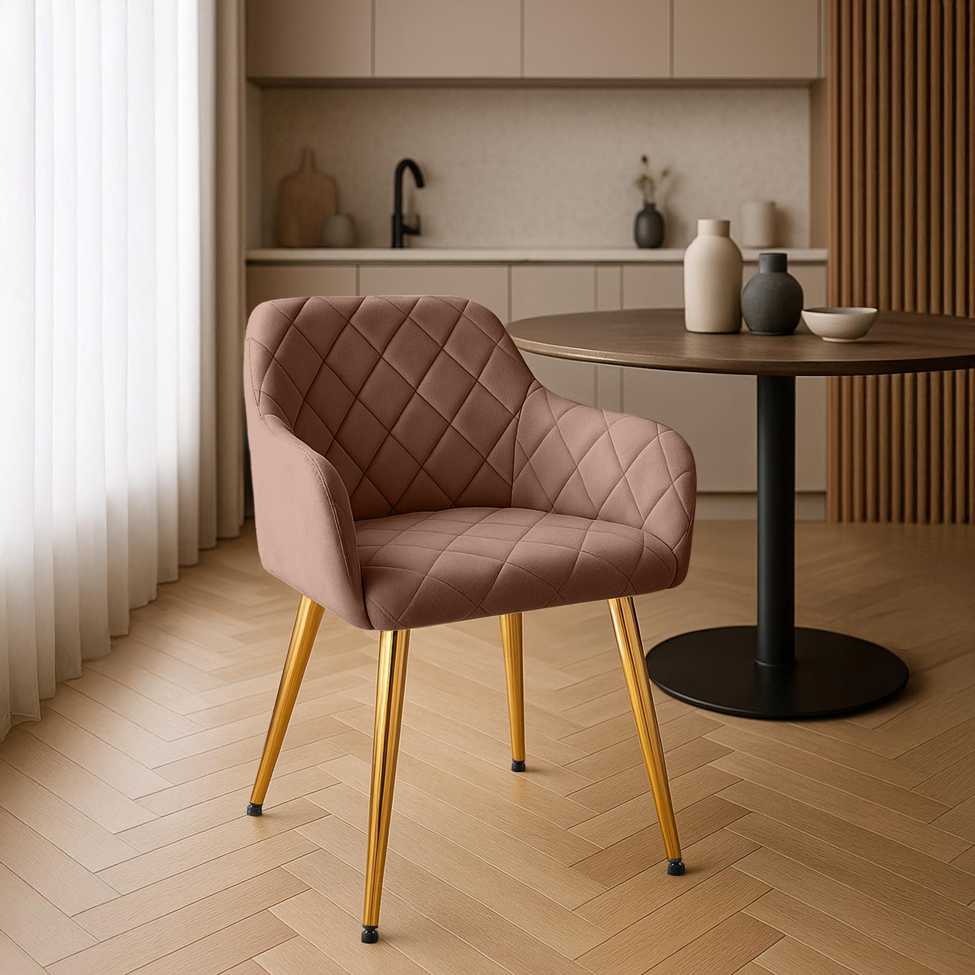 2er Set Esszimmerstühle Monett Samt