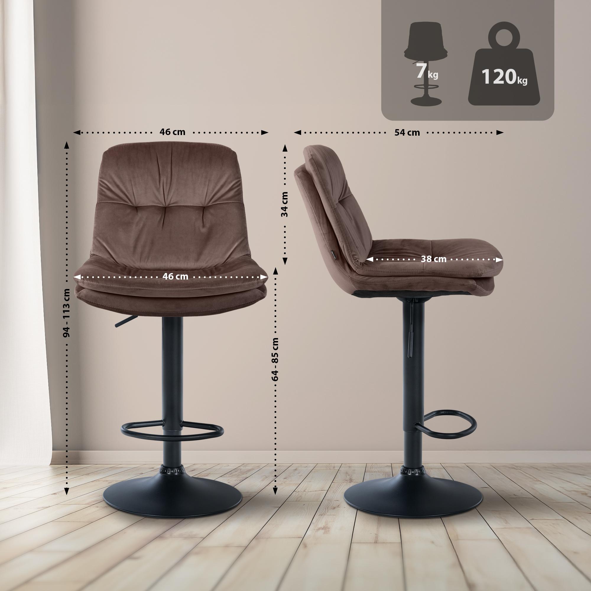 Barhocker Laurel Samt