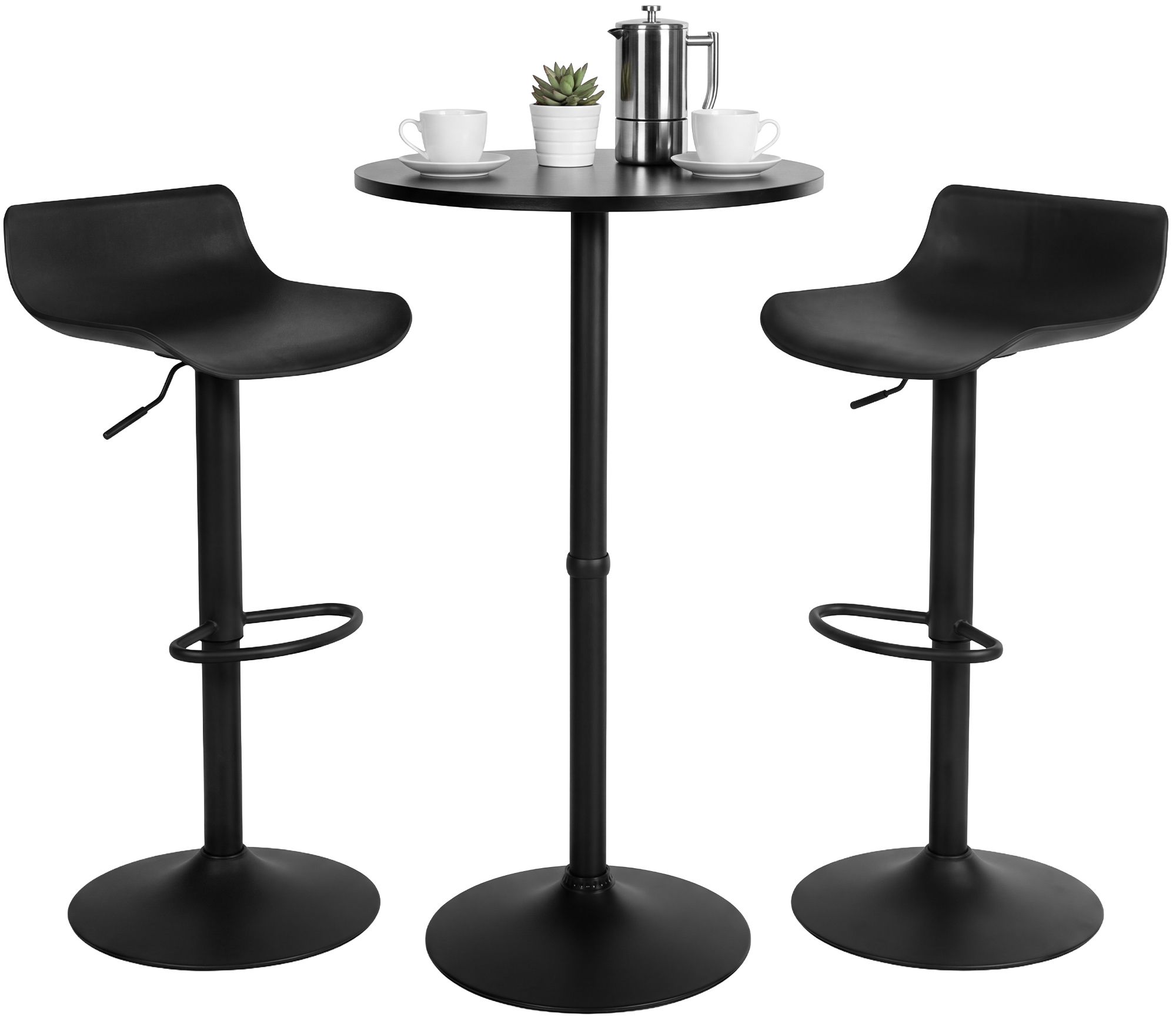 Bartisch-Set Navo mit zwei Barhockern