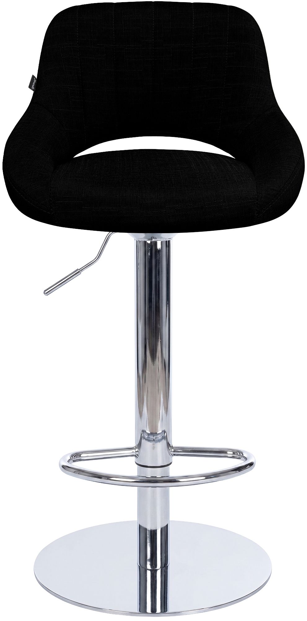 Barhocker Milet Chrom mit extra schwerem Standfuß