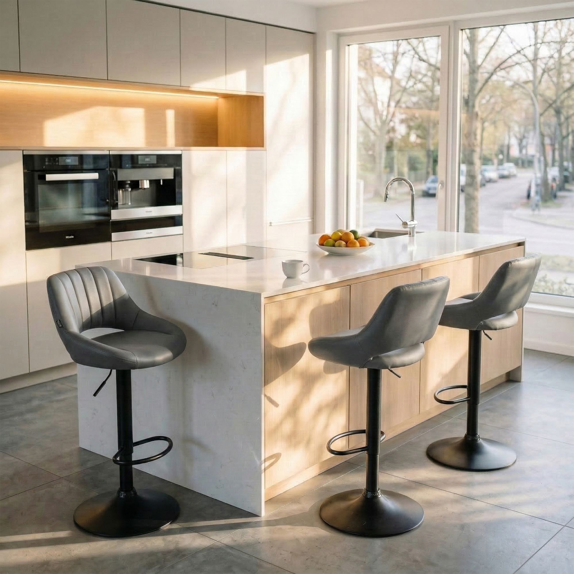 2er Set Barhocker Milet Kunstleder