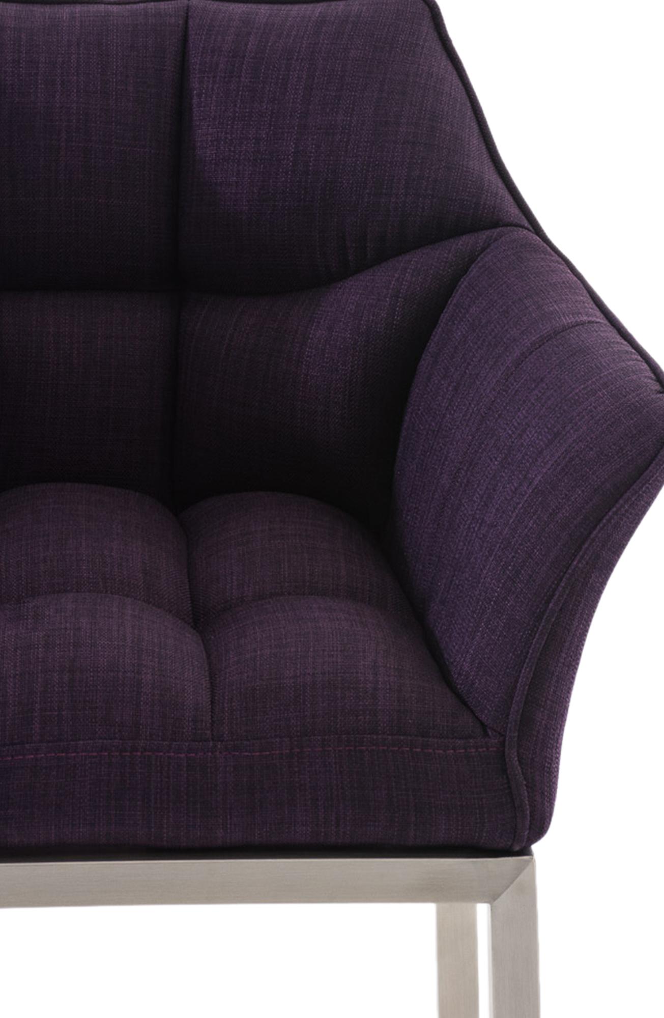 Barhocker Damaso Stoff mit Vierfußgestell
