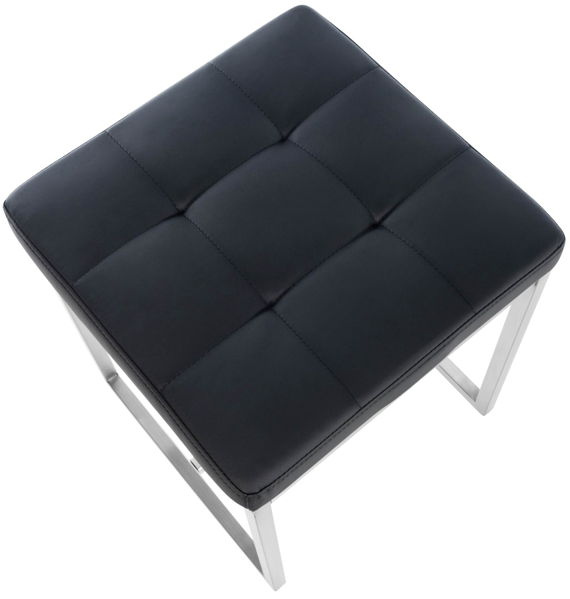 2er Set Edelstahl Sitzhocker Barci