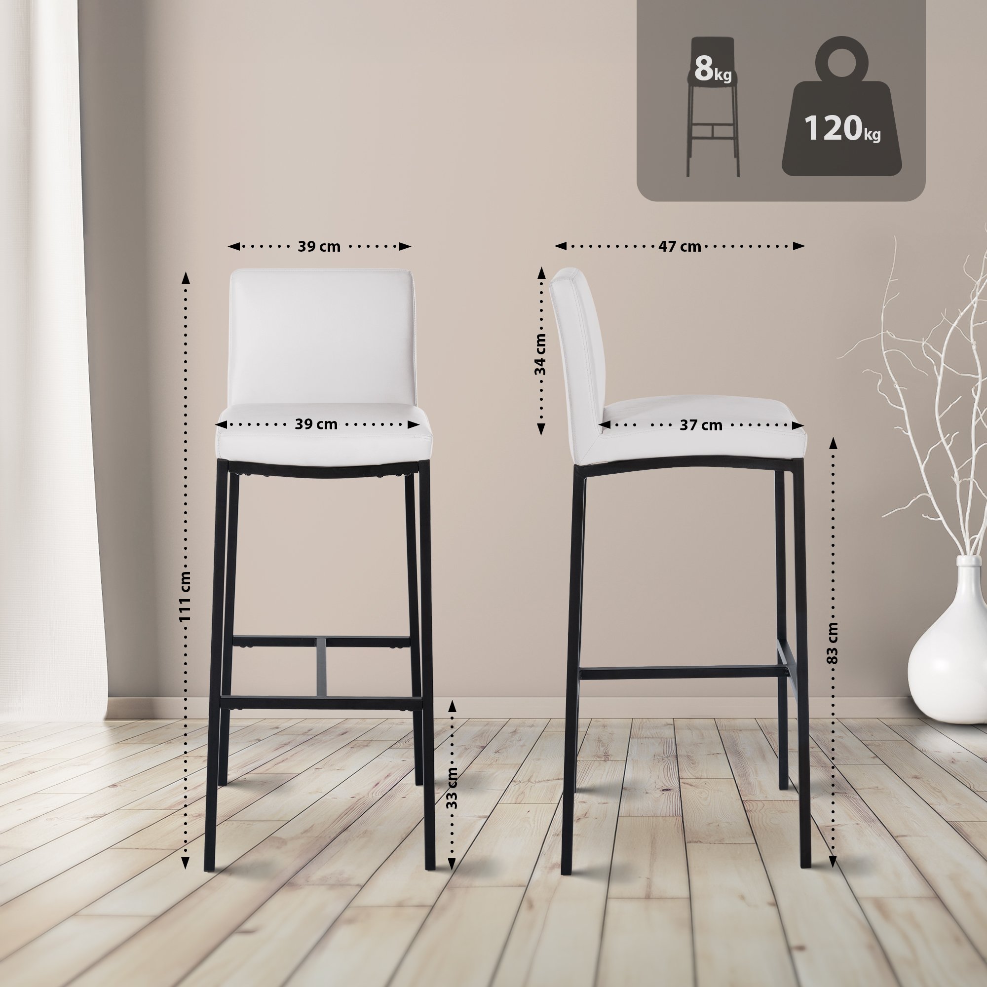 2er Set Barhocker Freeport