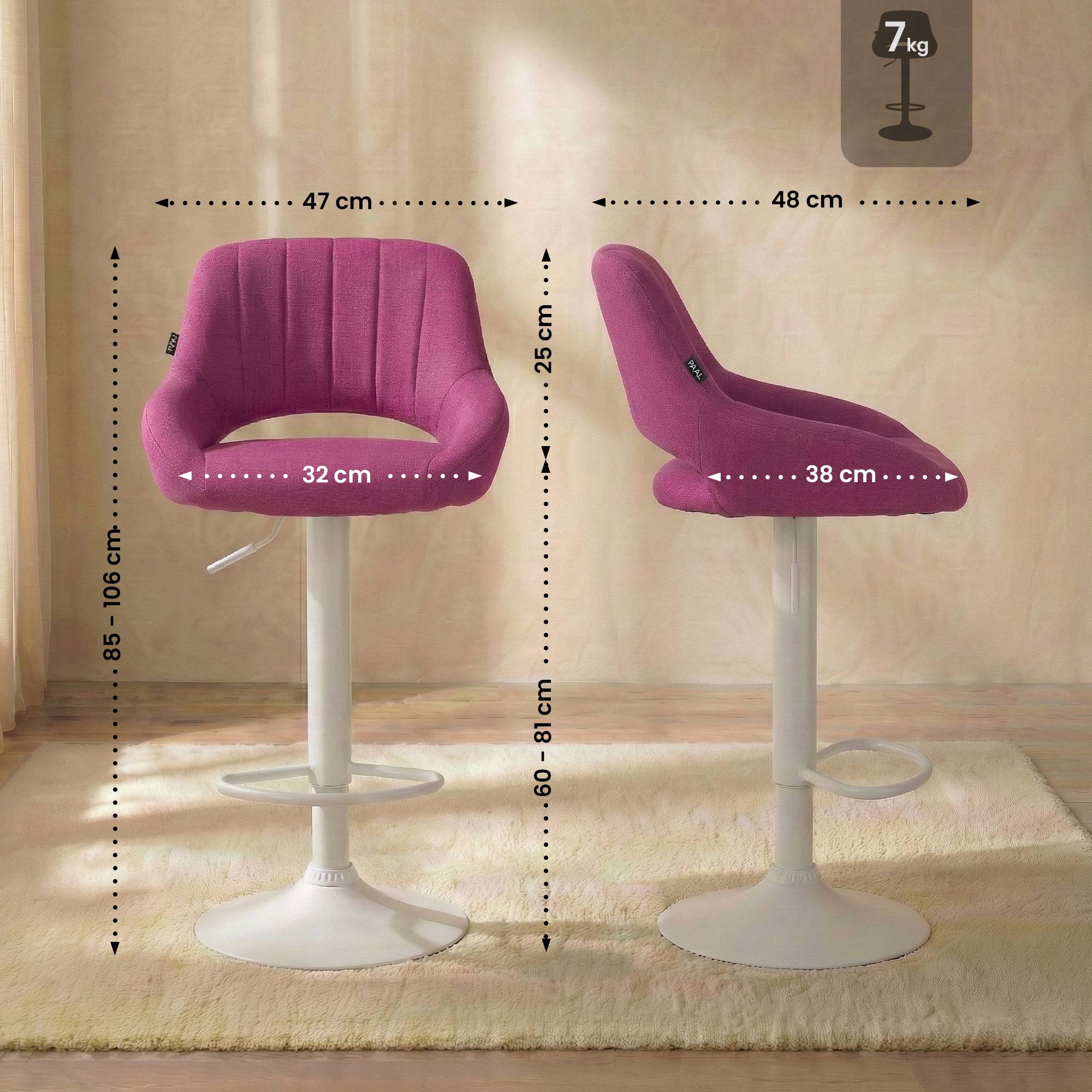 2er Set Barhocker Milet Stoff