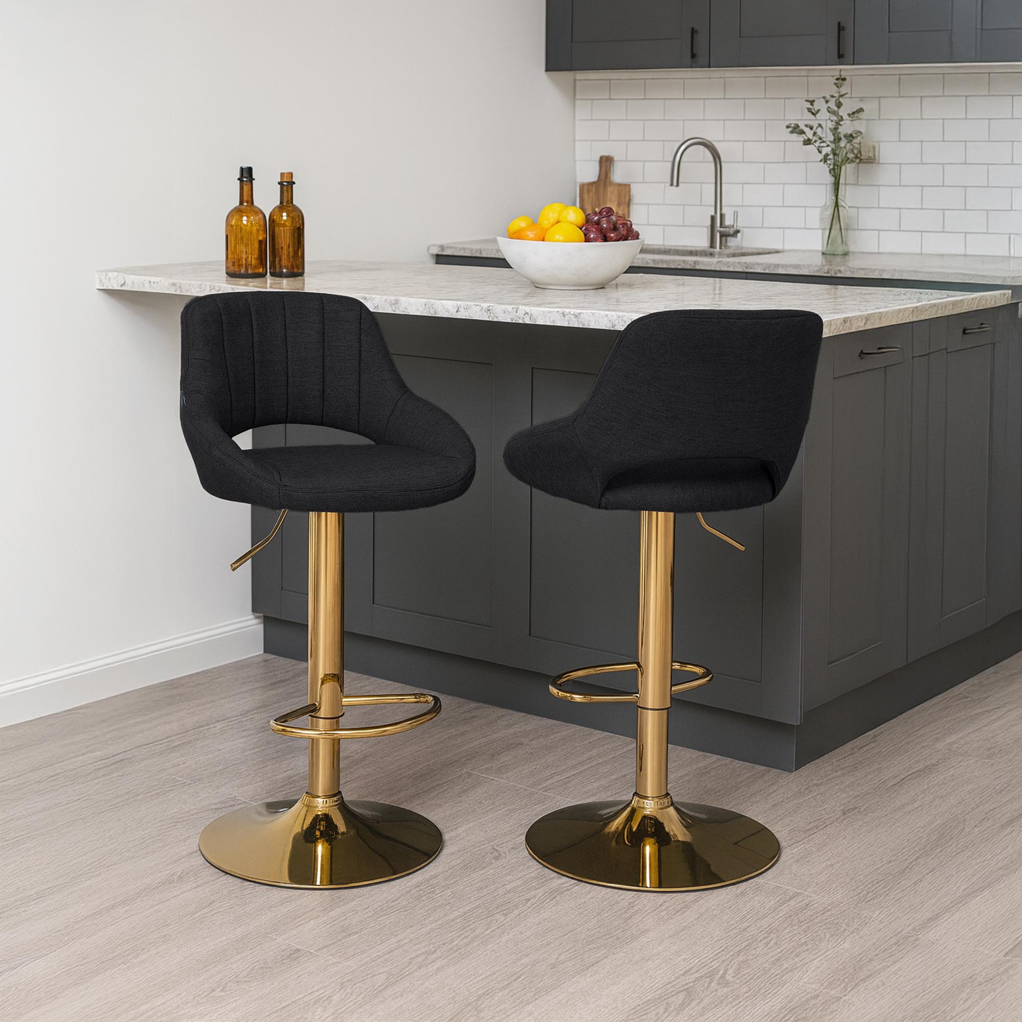 2er Set Barhocker Milet Stoff