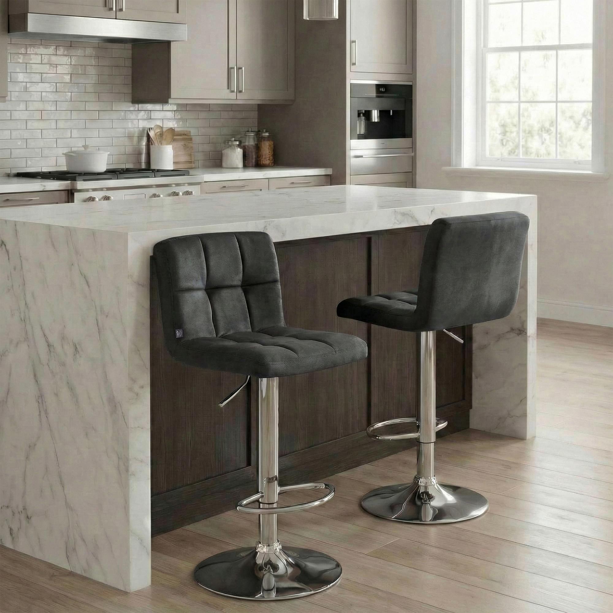2er Set Barhocker Peru Samt