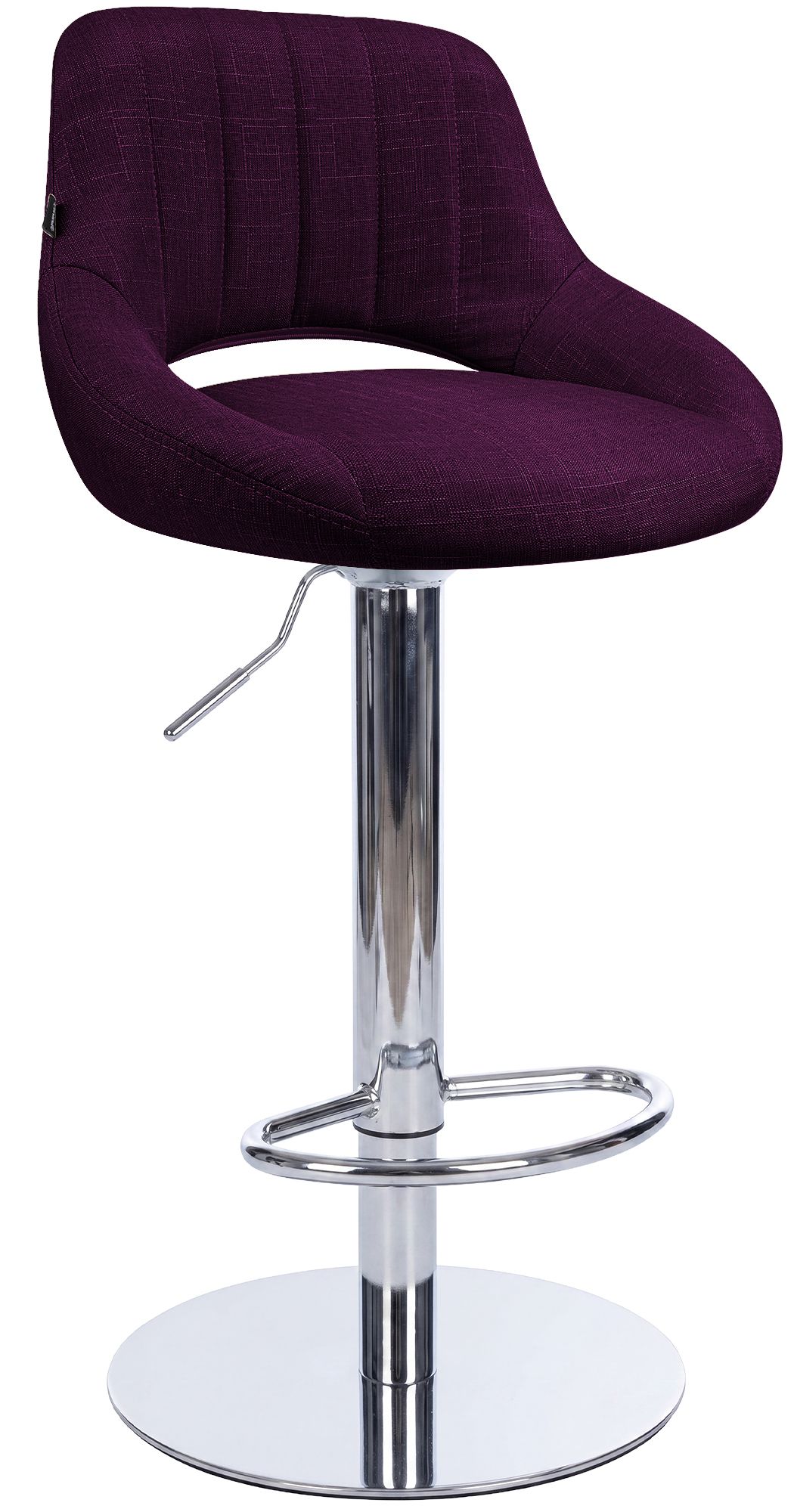 Barhocker Milet Chrom mit extra schwerem Standfuß