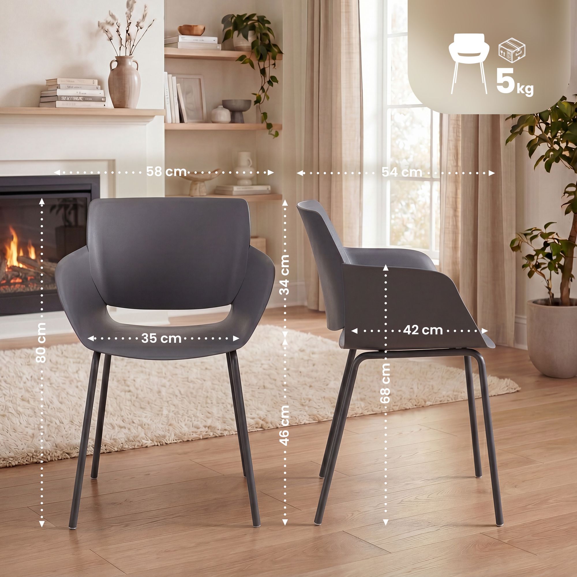 2er Set Gartenstuhl Alpena