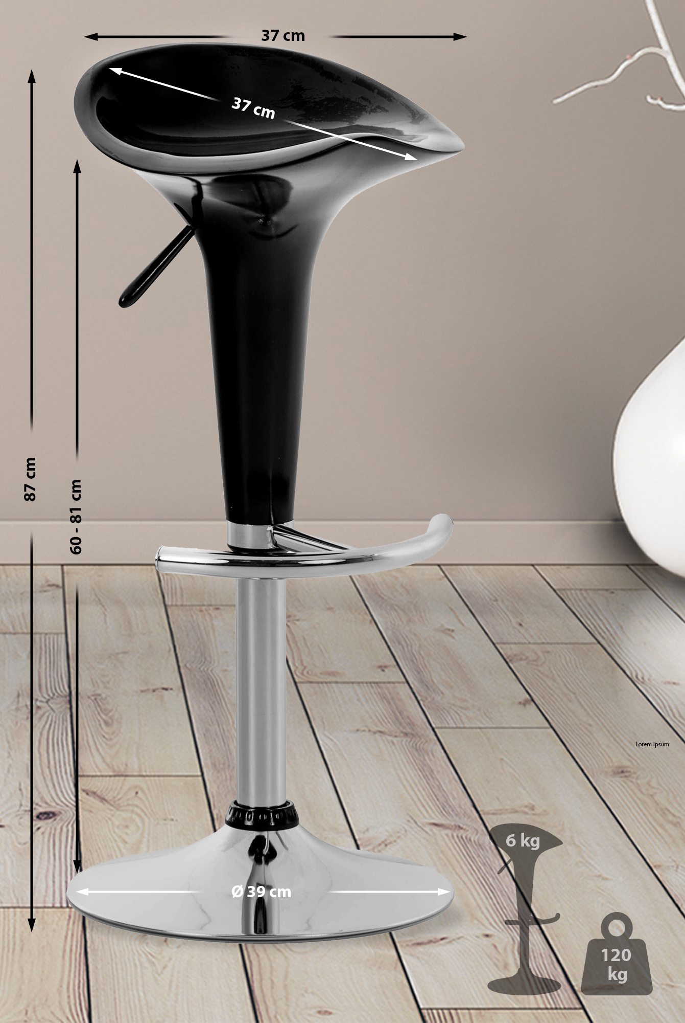 Barhocker Saddle