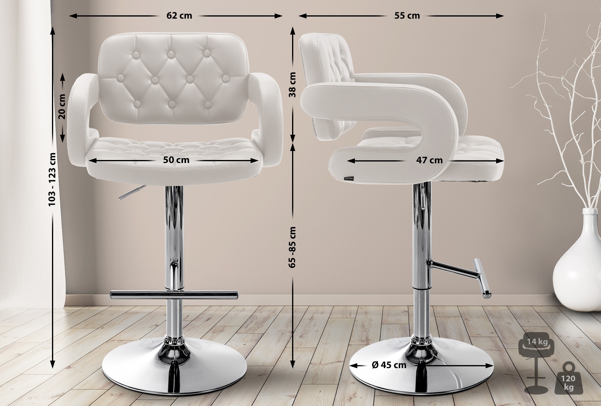 Barhocker Dublin Kunstleder