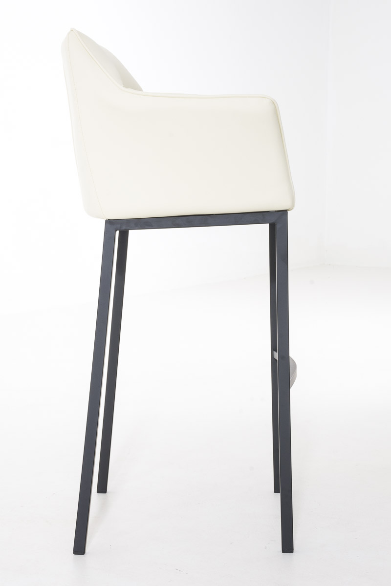 2er Set Barhocker Damaso Kunstleder mit Vierfußgestell