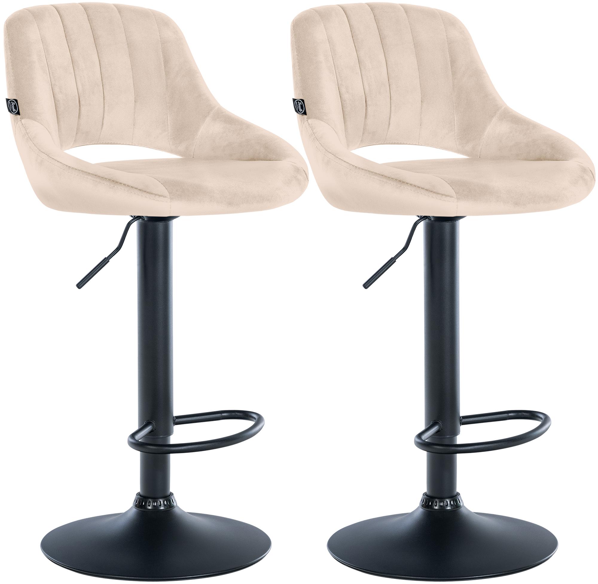 2er Set Barhocker Milet Samt