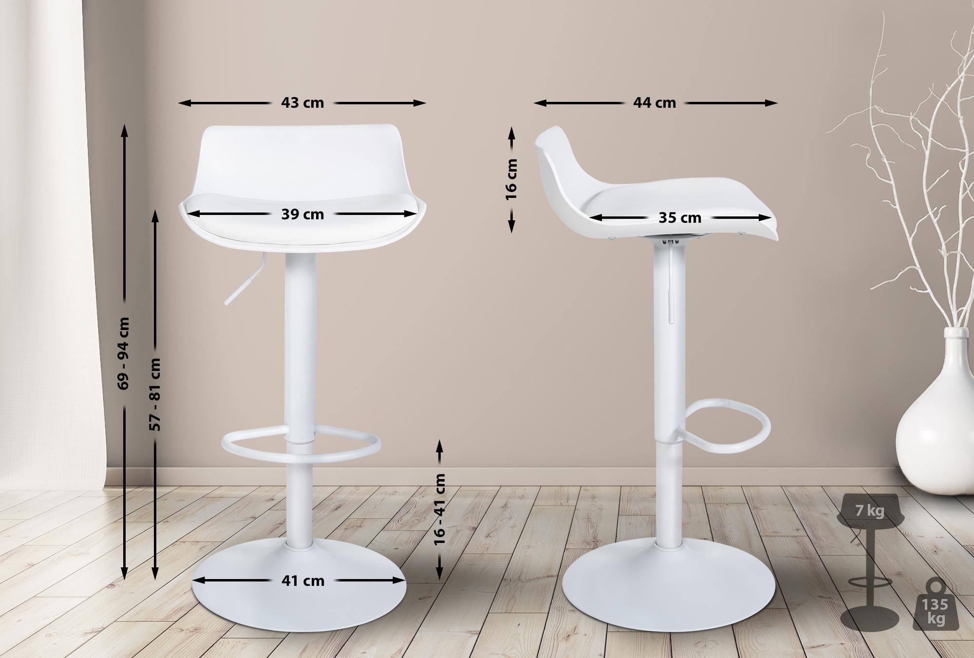 4er Set Barhocker Aveiro Kunstleder