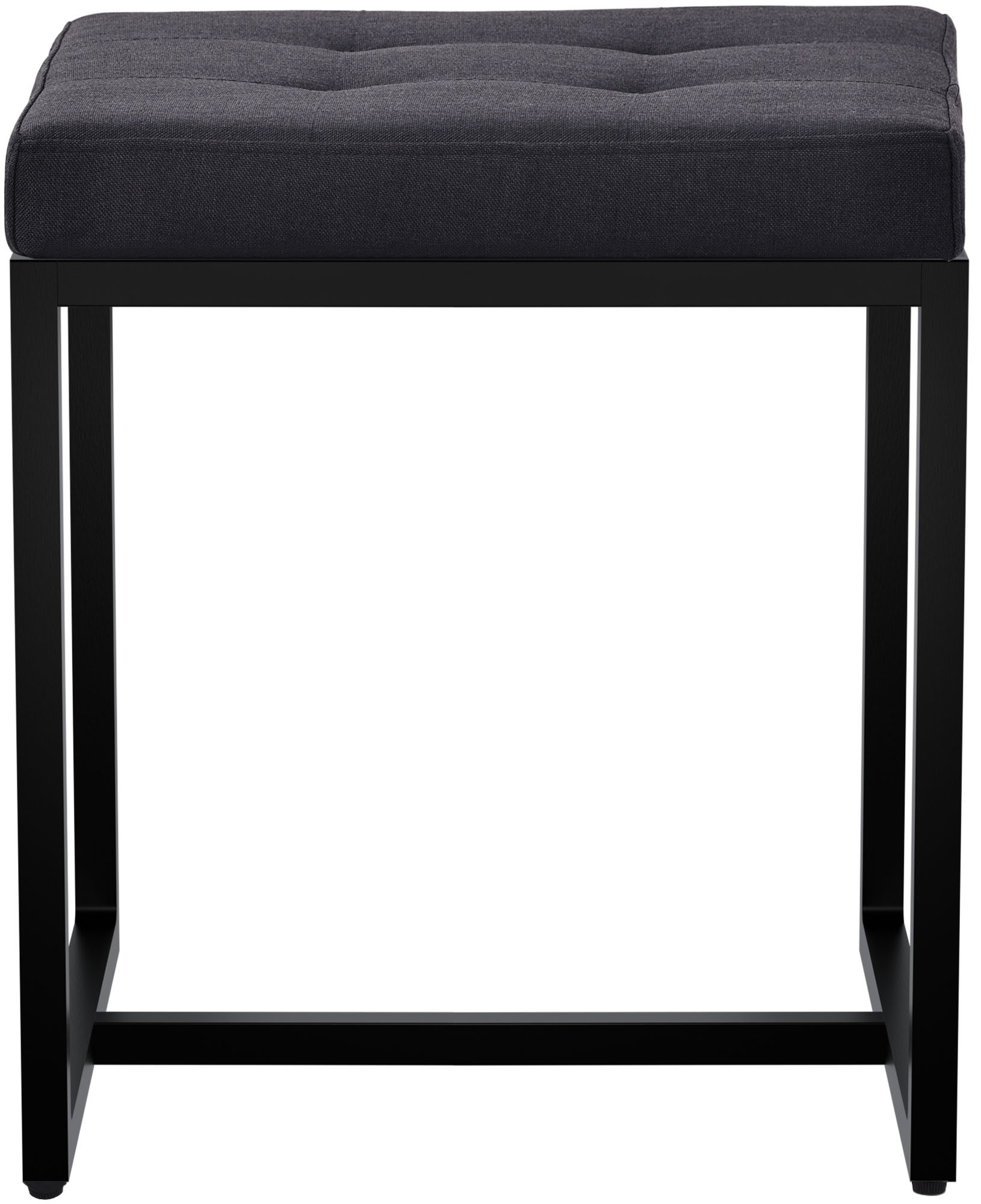 Sitzhocker Barci mit schwarzem Gestell