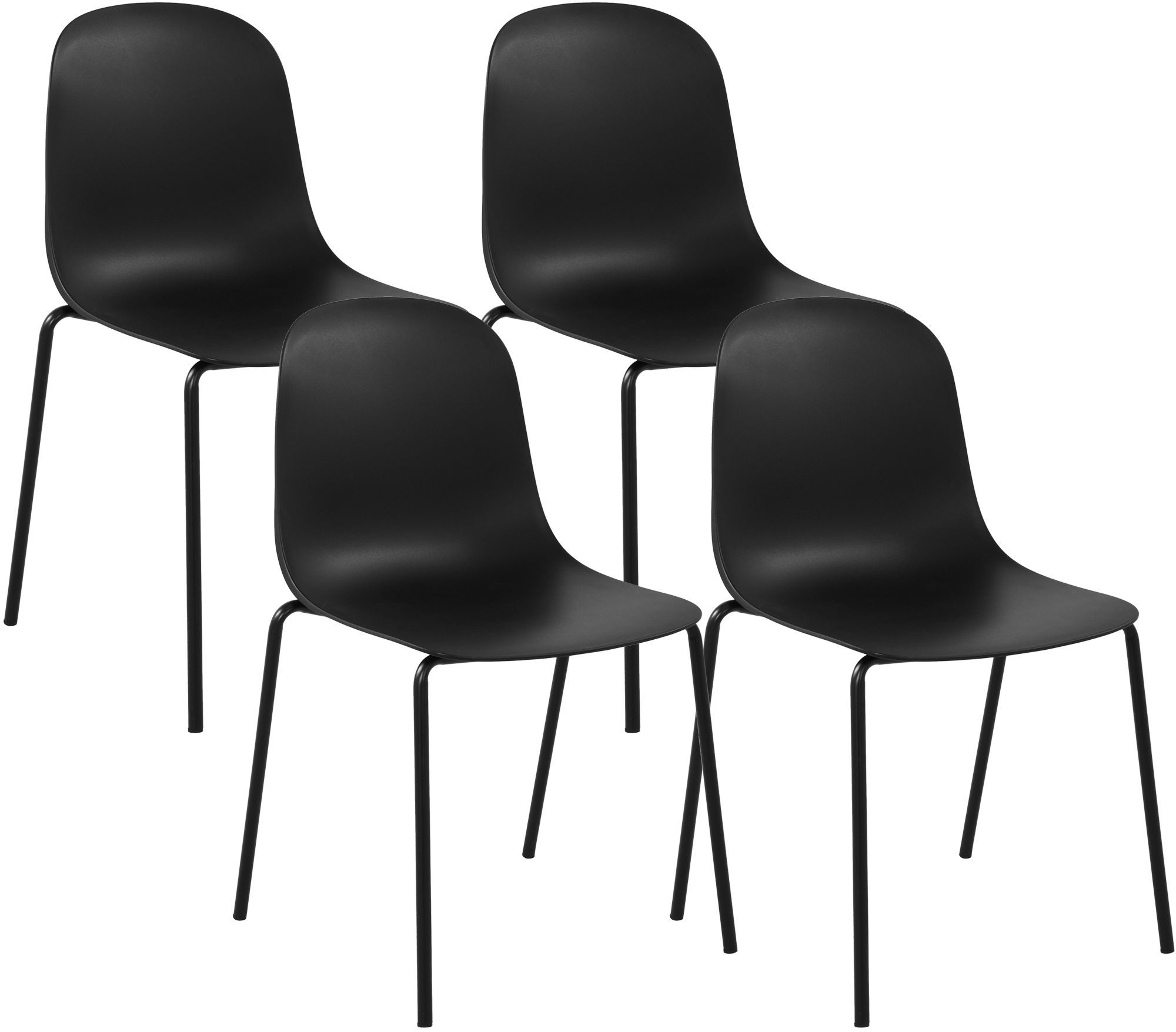 4er Set Stapelstühle Hardin