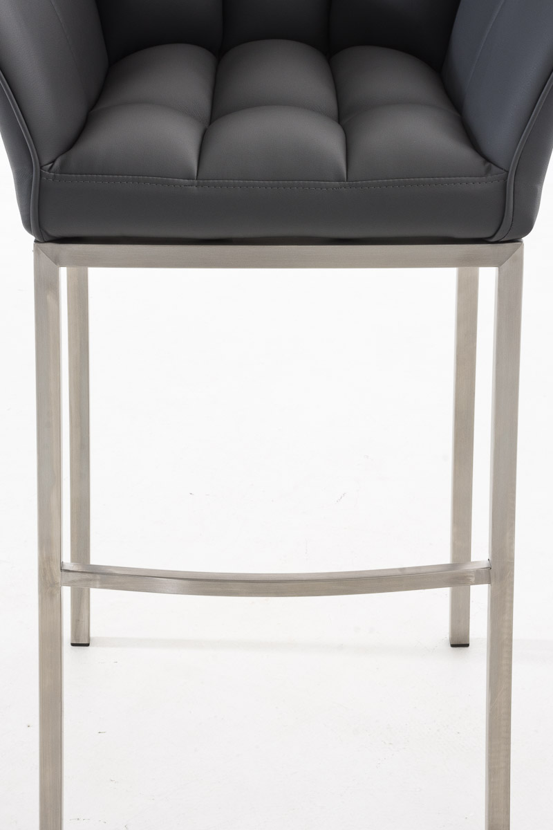2er Set Barhocker Damaso Kunstleder mit Vierfußgestell