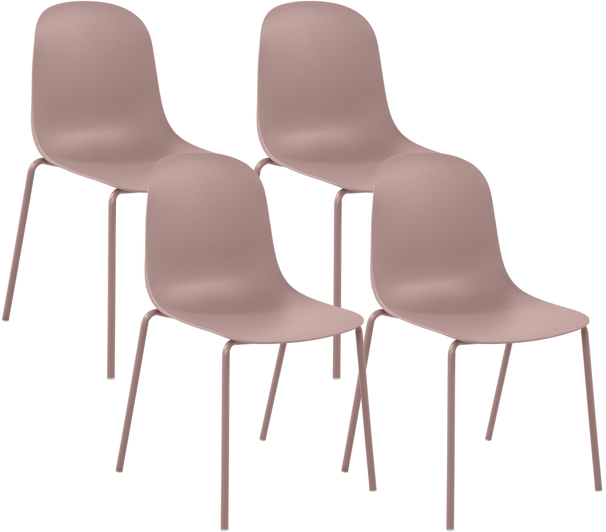 4er Set Stapelstühle Hardin