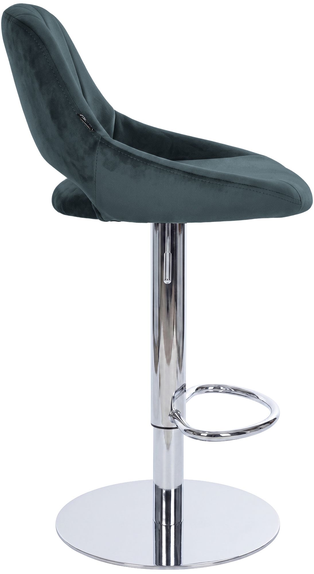 Barhocker Milet Chrom mit extra schwerem Standfuß